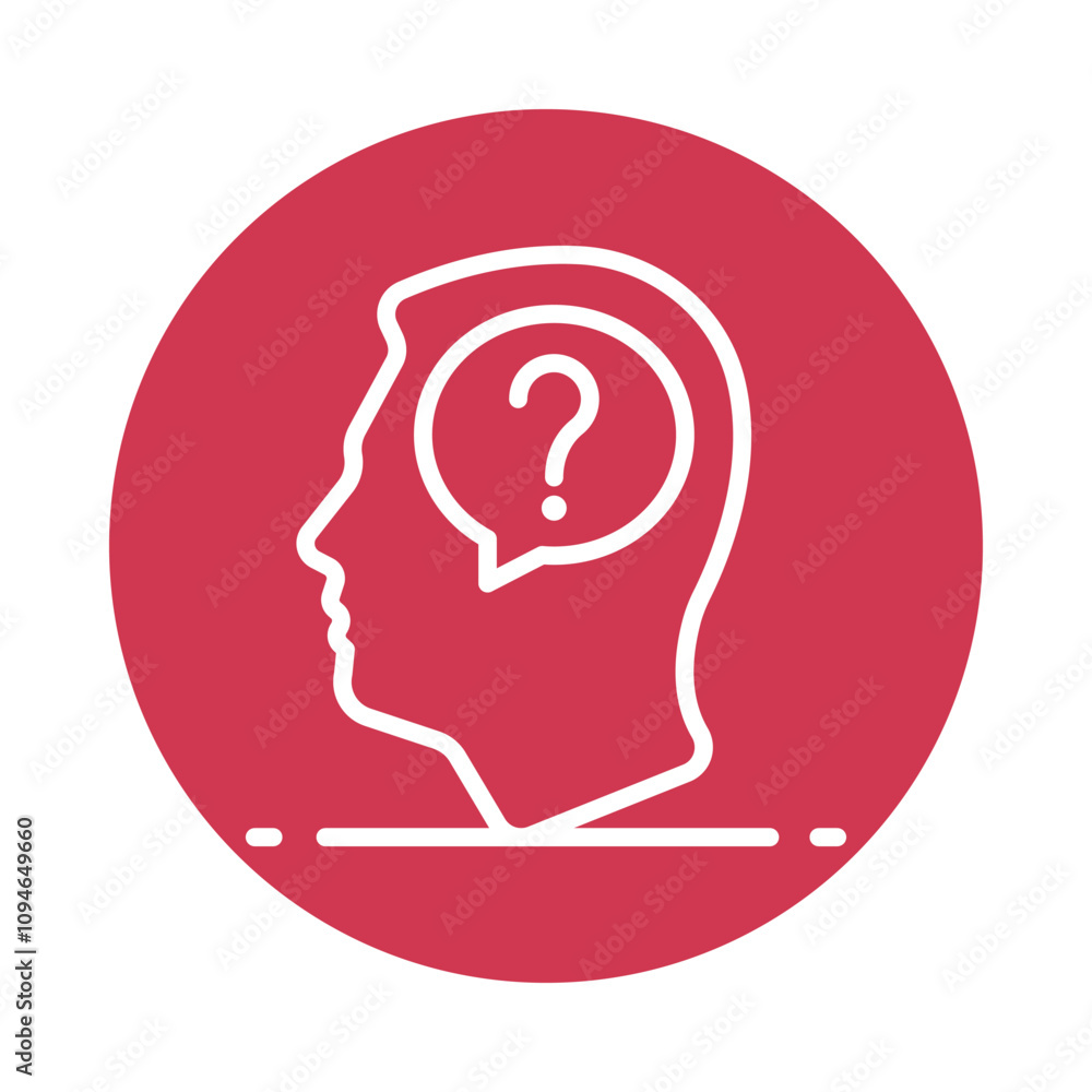Aufkleber ask vector circle outline icon.. .. eps 10 file