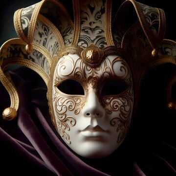 venetian carnival mask, mask bauta
