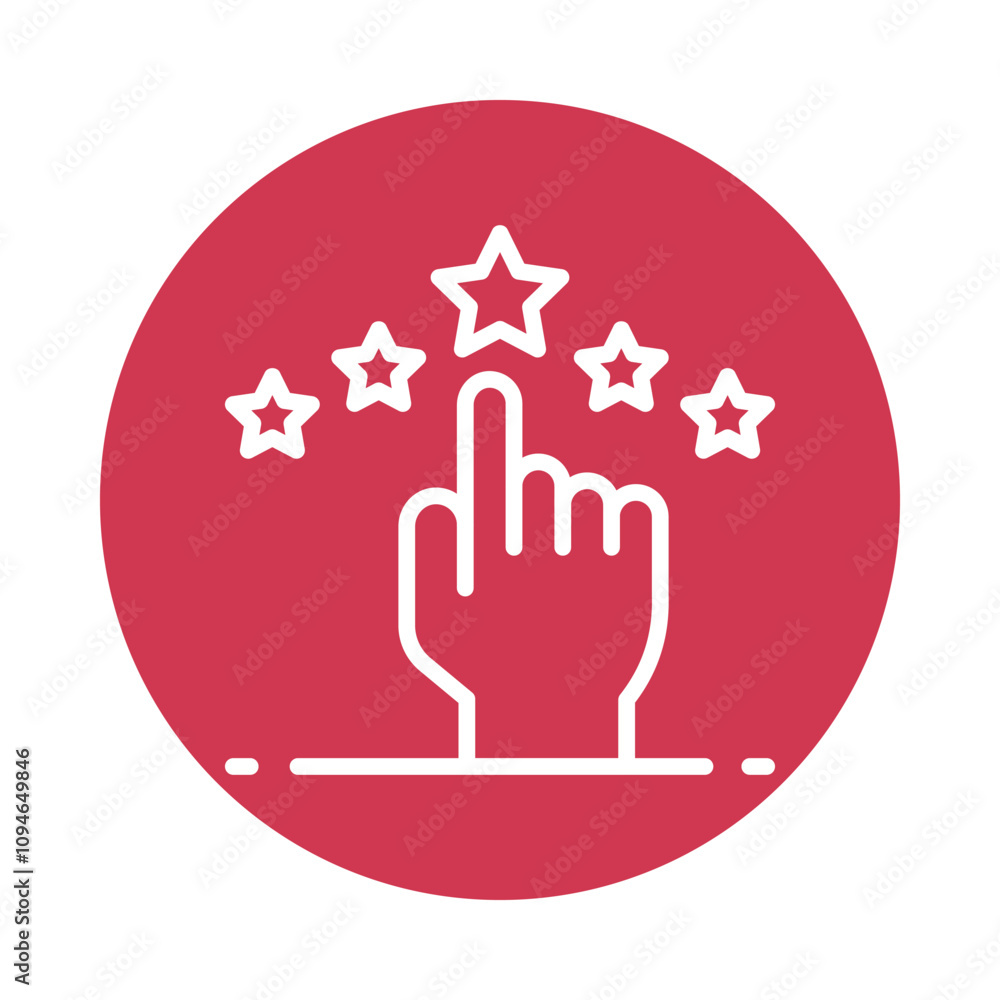 Aufkleber raiting vector circle outline icon.. .. eps 10 file