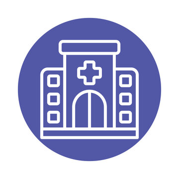 recommend clip art: Hospital vector Circle Outline Icon..  .. Eps 10 file