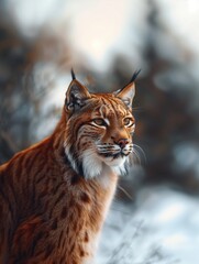 Obraz premium Close Up Portrait of a Mountain Lion, Puma concolor, in the Wild