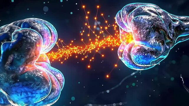 Neural pathway: intricate representation of nerve synapse, connection between nerve cells that enables communication, signal transmission, crucial for the overall functioning of nervous system.