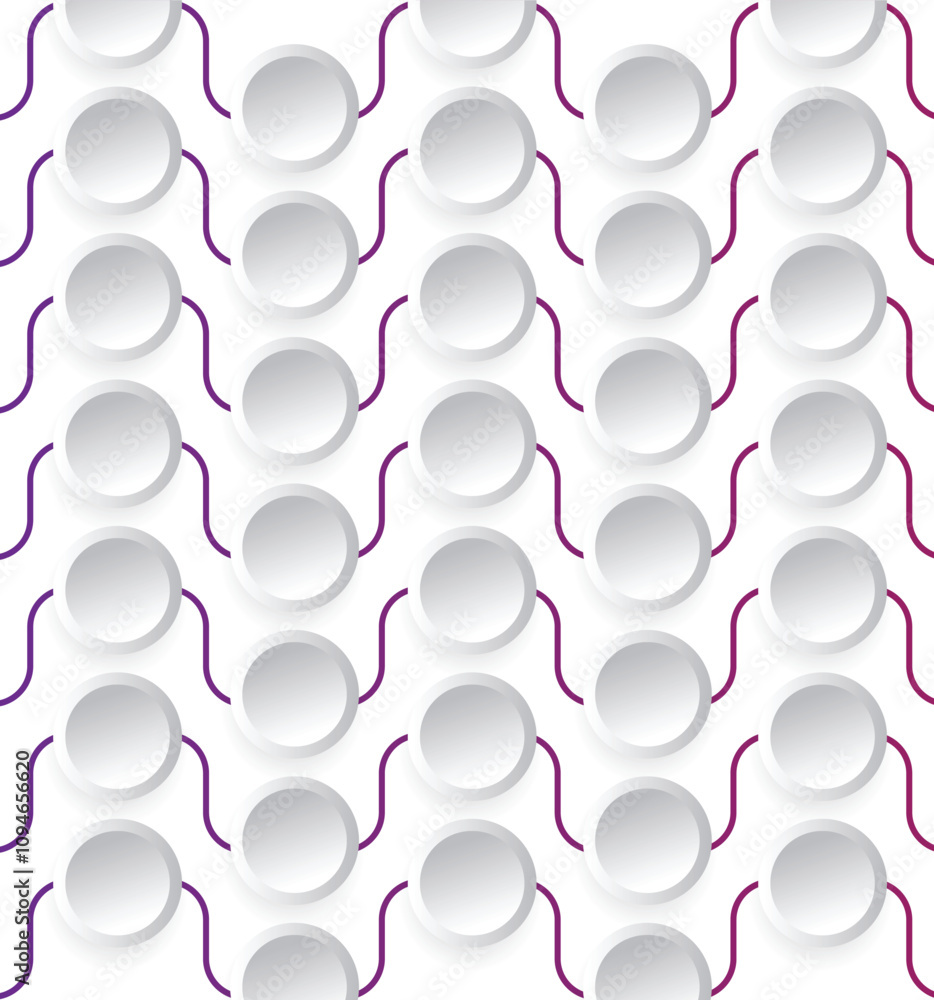Poster Modern Futuristic Background with Lines and 3D Button Shapes. Backgrounds, textures and other graphic design elements vector art