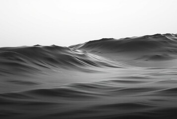 Grayscale Depth Shades of gray representing wave height and dept