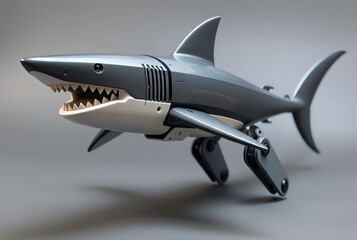 Robotic Shark Great WhiteStreamlined body powerful tail fin rows