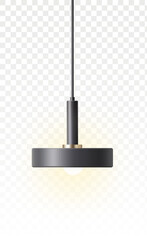 ceiling lamps stylish interior design element realistic illustration