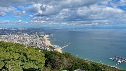 夏の須磨浦山上遊園から見る大阪湾
