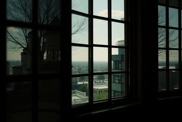 Double Vision Windows Create a double exposure of the view throu