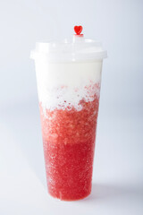 Dragon fruit milkshake drink