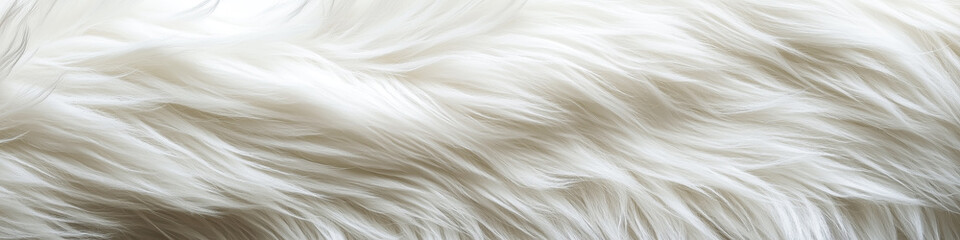 Obraz premium white wild fur texture, background and texture for design