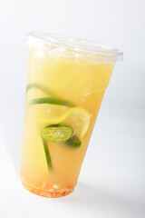 Kumquat lemon orange juice drink