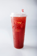 Freshly squeezed cherry tomato drink