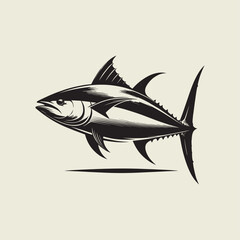 Obraz premium A fish head and a fish in the middle of a forest. A poster that says fish set on it.