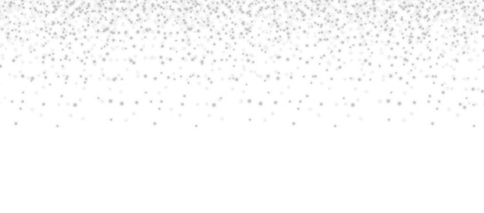 Silver glitter dust confetti. White sparkle dust falling. Shiny glittering dust particles isolated on transparent background. Festive holiday decoration design elements. Glowing dust rain PNG
