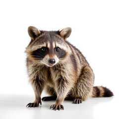 Obraz premium raccoon on white background