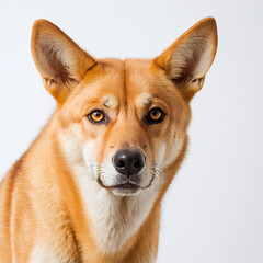 Fototapeta premium dingo on white background