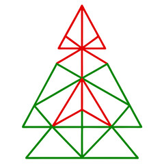 Elegant Minimalist Christmas Tree Design.