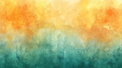 Obraz premium Vibrant abstract painting with warm and cool color gradients, AI