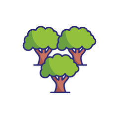 Forest vector icon