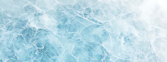Obraz premium acks. Winter seasonal background, mock up, flat lay, ice texture