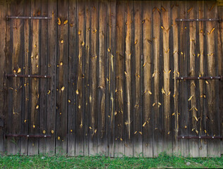Obraz premium Old wooden door as a background