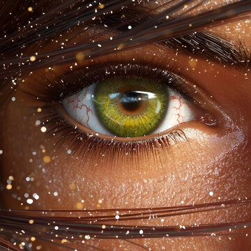 Beautiful ultra realistic female human pupet beauty, close-up shot.