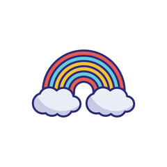 Rainbow vector icon