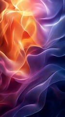 Obraz premium 3D graphic resources depicting colored smoke create an effect of lightness and dynamics. These resources often choose abstract shapes and smooth transitions between shades,