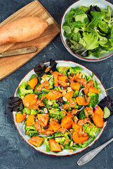 Roasted Vegetable Salad with Nut Butter.