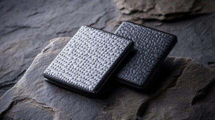 Luxury Compact Carbon Fiber Wallet - Stylish & Functional