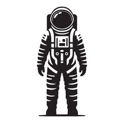 Astronaut vector silhouette Sh