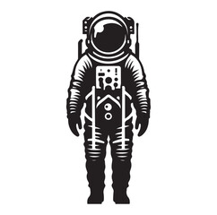 Astronaut vector silhouette Sh