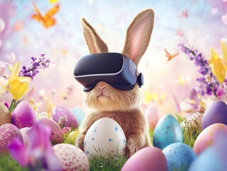 Easter celebration in VR, global community joining in VR holiday activities