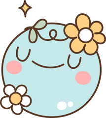 Groovy Retro Medicne Cartoon Illustration