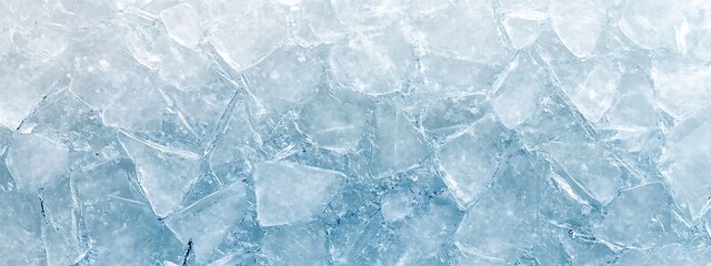 Obraz premium acks. Winter seasonal background, mock up, flat lay, ice texture