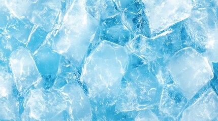 Obraz premium acks. Winter seasonal background, mock up, flat lay, ice texture