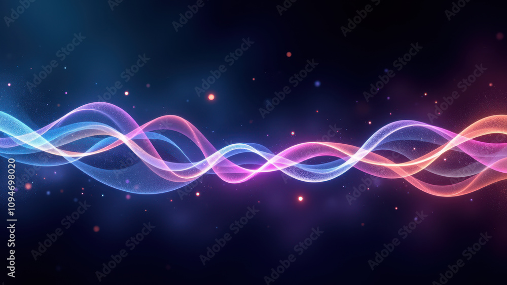 Aufkleber dynamic abstract high-tech background with vibrant colors and fluid motion effects.