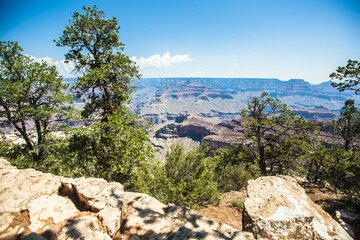 Panoramic view of Grand Canyon from south rim side , Nevada , USA