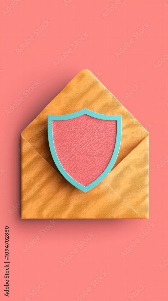 Poster enhancing email security digital workspace graphic design modern environment close-up data privacy c