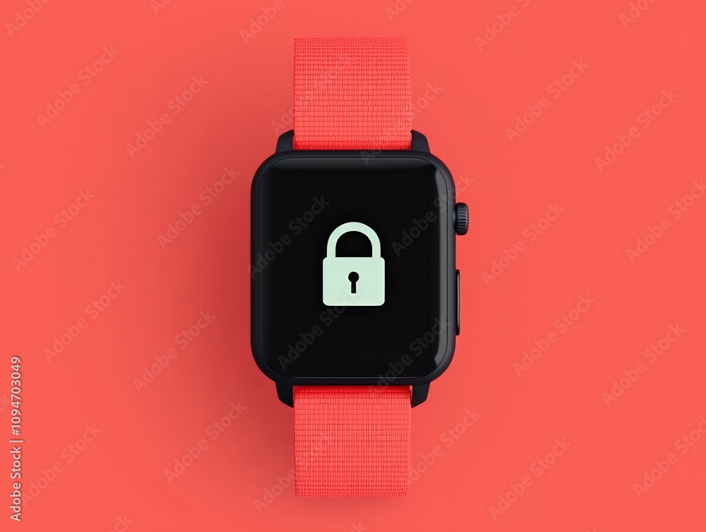 Poster securing your data encrypted smartwatch for personal privacy home office tech review modern user per