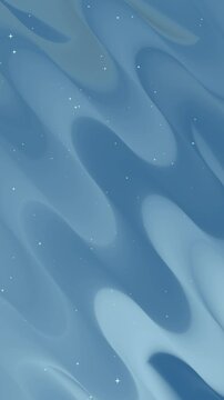 Chambray Blue vertical background with white stars and wavy lines. Ideal for patriotic designs, space themed projects, or festive holiday graphics. Great for backgrounds.