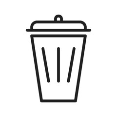 Recycle Bin Icon vector image. Suitable for use on web apps, mobile apps, and print media.