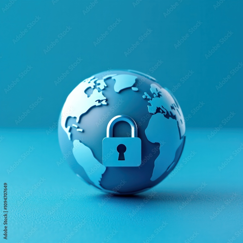 Poster securing your data global vpn connection digital security online environment virtual perspective dat