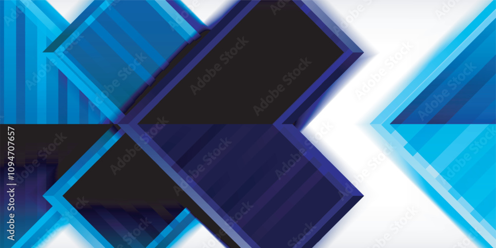 Poster Arrow symbols created with 3d effects and line texture geometric abstract background