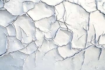 Obraz premium acks. Winter seasonal background, mock up, flat lay, ice texture