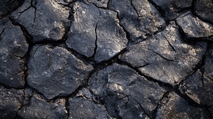 Cracked Earth Texture, Dark and Dry