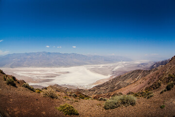 Panoramic view of Death Valley National Park , Nevada , USA