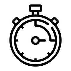 timer line icon
