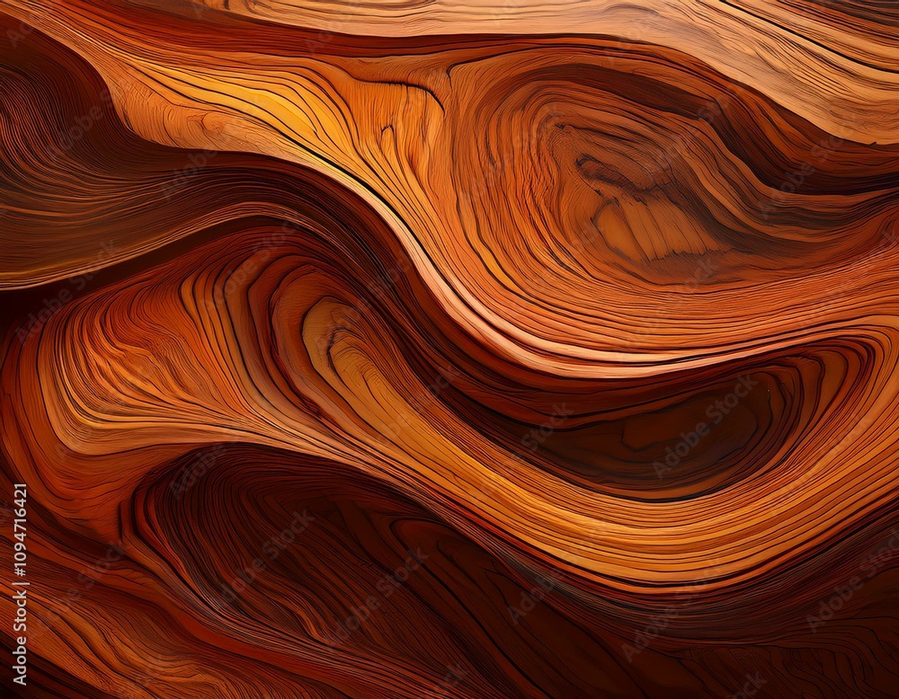 Canvas Prints wood textured surface with fluid natural shapes for abstract background art design.