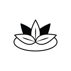 Lotus Flower vector icon